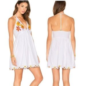 Free People Love and Flowers Dress in White